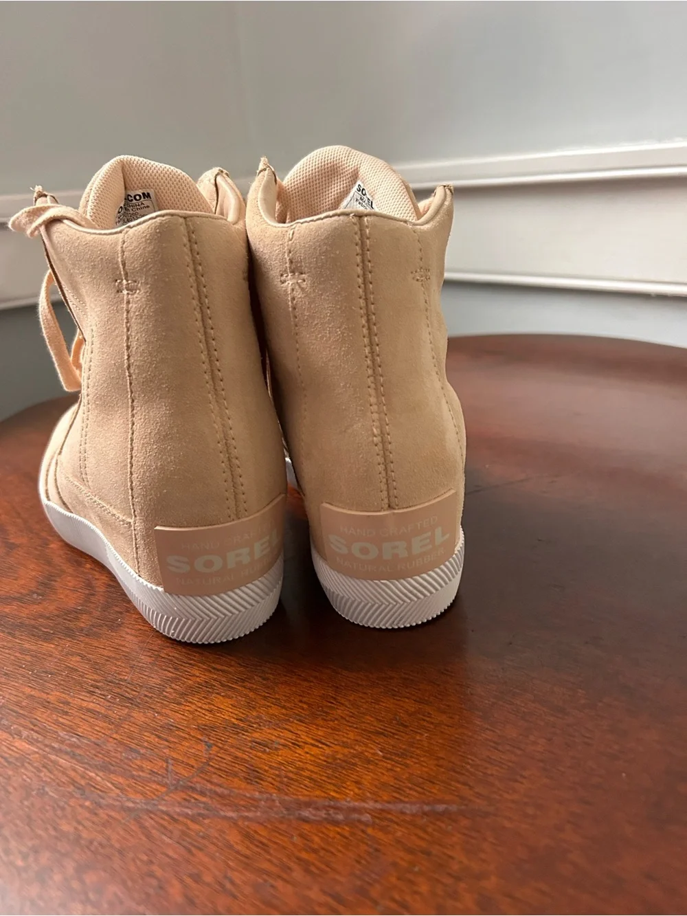 Sorel Out N About Waterproof Wedge Boots Nova Tan Beige -  Womens Size 7